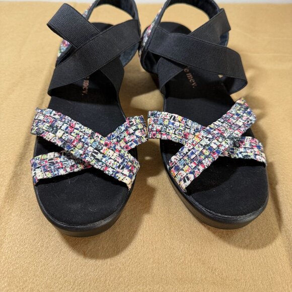Bernie Mev Rainbow Confetti Strappy Sandals Size 40 US 9 Lightweight Shoes - Picture 7 of 8